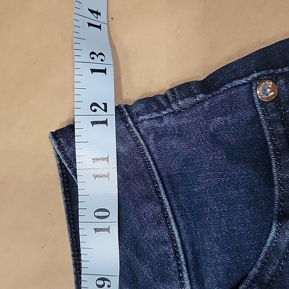 Express, Curvy Skinny, Size 2R, High-Waisted Jeans, Dark Wash, EUC - Picture 3 of 12